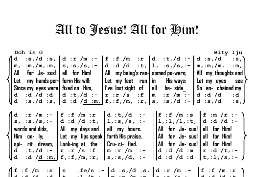 All for Jesus! all for Him Preview