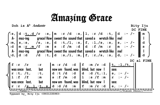 Chorus_Amazing Grace Preview